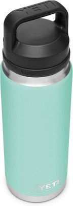 YETI Rambler 26 oz Bottle, Vacuum Insulated, Stainless Steel with Chug Cap, Seafoam