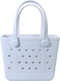 Lightweight Extra large Rubber Beach Bag Small mini Tote Bag for Gym Waterproof medium Open Handbag for Pool Sports