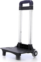 Backpack Trolley 2 Wheels Rolling Luggage Carts Foldable Trolley Cart Aluminium Alloy Hand Cart for School Bags Pet Bag