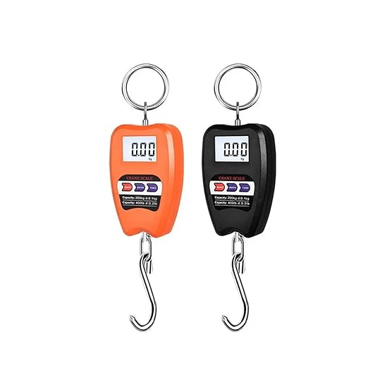 3Pcs 200KG High Precision Digital Luggage Scale with LCD Display, Portable Electronic Hook Scale for Travel and More