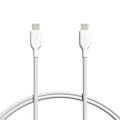 Amazon Basics USB-C to USB-C 2.0 Fast Charging Cable, 480Mbps Speed, USB-IF Certified, for Apple iPhone 16/15, iPad, Samsung Galaxy, Tablets, Laptops, 3 Foot, White