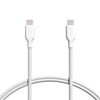 Amazon Basics USB-C to USB-C 2.0 Fast Charging Cable, 480Mbps Speed, USB-IF Certified, for Apple iPhone 16/15, iPad, Samsung Galaxy, Tablets, Laptops, 3 Foot, White