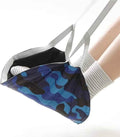 Office Footrest with Adjustable Height, Portable Airplane Travel Foot Rest Hammock, Under Desk Foot Hammock for Flight Bus Train Office Home