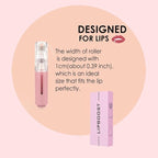 Derma Roller with Liquid Reservoir Serum Applicator for Lips, Skin, Hair, Wrinkles, Easy to Use Face Roller Skin Care Tools Without Serum, 105 Titanium Needles 0.25 mm (PINK 0.25mm)