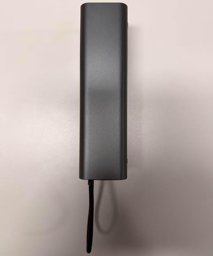 20000mAh Laptop Power Bank 100W with Built-in USB C Cable, Portable Charger Fast Charging, 100W PD Input, External Battery Pack for MacBook Pro/Air, iPhone 17/16/15, iPad, Galaxy S26/S25, Silver Gray