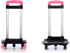 Backpack Trolley 2 Wheels Rolling Luggage Carts Foldable Trolley Cart Aluminium Alloy Hand Cart for School Bags Pet Bag