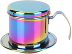 Fdit 304 Stainless Steel Coffee Pot, Pour Over Coffee Dripper with Reusable Filter 7.5cm Inner Diameter Portable Drip Coffee Maker for Home Office Travel