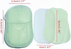 6Pcs Colorful Soap Sheets for Traveling,Portable Soap Paper, Effectively Cleans Stains, Suitable for BBQ, Camping, Hiking, Traveling，Personal Care， Camping Soap and Shampoo