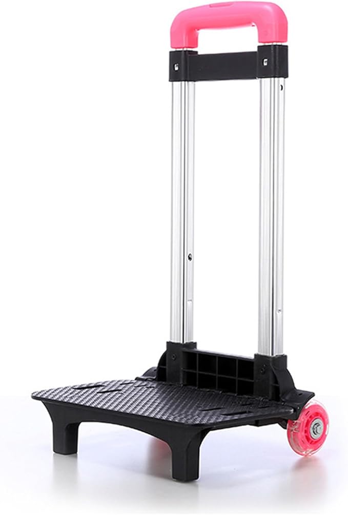 Backpack Trolley 2 Wheels Rolling Luggage Carts Foldable Trolley Cart Aluminium Alloy Hand Cart for School Bags Pet Bag