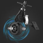 Folding Portable Cargo Trolley Heavy Duty Luggage & Moving Cart Compact Household Trailer Black & Yellow Ideal for Couriers & Warehouse Transport (Medium Size)