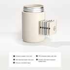 TIMEMORE Portable Coffee Maker Pour-Over Coffee Dripper, Travel Coffee Cup, Manual Brewer for Home and Outdoors - Ceramic-Coated Stainless Steel Tumbler 10.08 oz Capacity