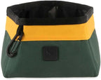 P.L.A.Y. Landscape Series Collapsible Dog Water & Food Bowl - Great Dogs, Travel, On-the-go, Hiking, Outdoors - Portable, Folds Flat, Waterproof, Easy Clean, 2.3L Capacity (Moss)