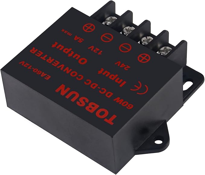2PACK DC 24V to 12V 5A 60W Converter Step Down Regulator for Car Low Voltage Transformer