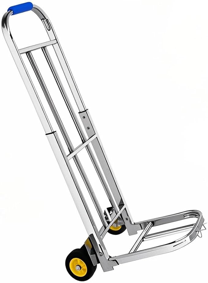 Heavy Duty Folding Hand Truck Luggage Cart & Sack Barrow Versatile Shopping Trolley & Household Porter for Easy Transportation (Size: 80 105x32x30cm)
