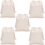 Breathable Dust-proof Drawstring Storage Pouch String Bag for Handbags Purses Shoes Eco Bag (5 PCS,8.66 * 11 in)