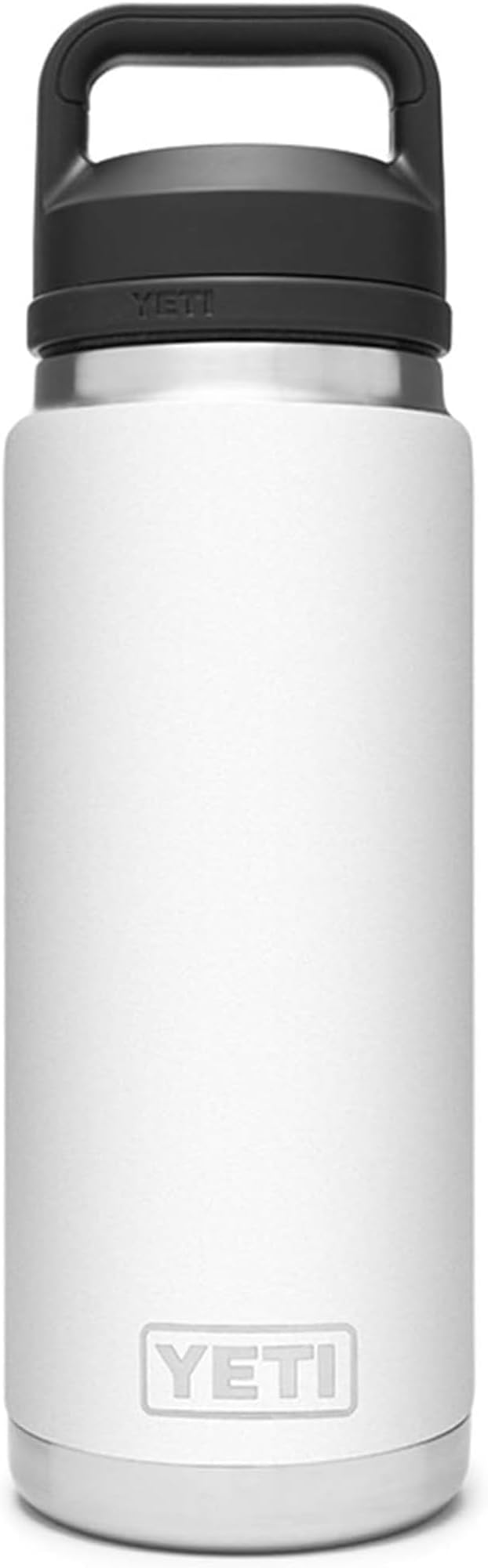 YETI Rambler 26 oz Bottle, Vacuum Insulated, Stainless Steel with Chug Cap, White