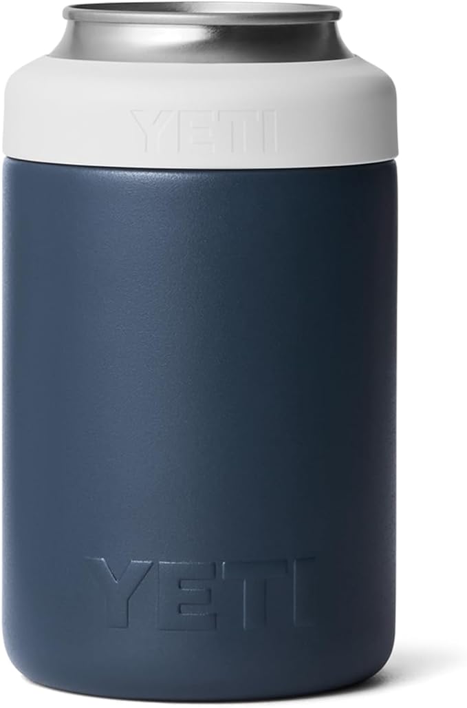 YETI Rambler 12 oz. Colster Can Insulator for Standard Size Cans, Navy/White/Badge