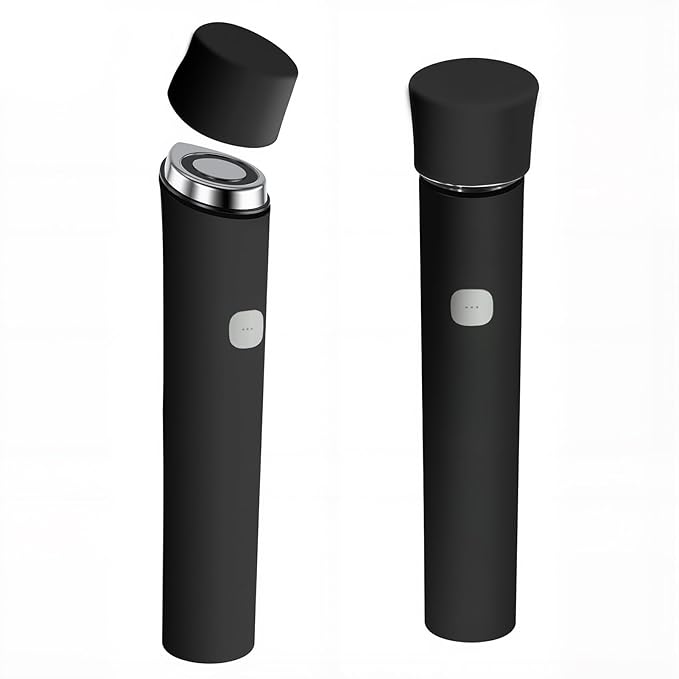 2Pcs Silicone Protective Head Case Suitable for Mini Booster Pro，Beauty Device Cover Head Cap for Mini Booster Pro Accessory (Black)