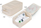 Travel Shoe Bags, Foldable Waterproof Shoe Puches Organizer-Double Layer (Multi-colored4)