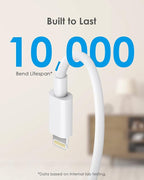 AISNI Fast Charger Block Compatible with iPhone 14 13 Fast Charging 10 Foot Fast Charging Cable,MFi-Certified, 20W PD USB C Block Charger 10 ft for iPhone 14 Plus/14/13/12/11 Pro Max (2Pack White)