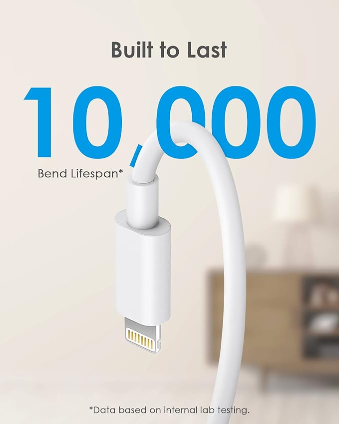 AISNI Fast Charger Block Compatible with iPhone 14 13 Fast Charging 10 Foot Fast Charging Cable,MFi-Certified, 20W PD USB C Block Charger 10 ft for iPhone 14 Plus/14/13/12/11 Pro Max (2Pack White)