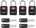 SURE LOCK Mini TSA Approved Keyed Luggage Lock – One Key Opens All, Fits Tight Zipper Gaps & Small Pull Holes, Compact Travel Lock for Suitcases, Backpacks & Handbags