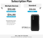 Optimus 3.0 GPS Tracker - 1 Month Battery - 4G LTE - for Vehicles and Assets – Real-Time GPS Tracking Device – Instant Alerts