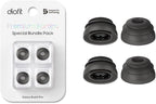 Premium Multi-Flange Eartips for Galaxy Buds3 Pro (Black, Large) – Always Fits, Never Slips