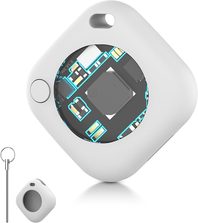 New Smart GPS Tracker [Apple MFi Certified] (iOS Only) | AppleTag Alternative | Replaceable Battery | for Keys, Bags, Luggage & More | Ultra Slim, Lightweight Design