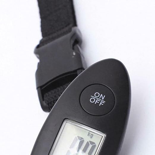 Luggage Scale Digital Portable Handheld Suitcase Weight Travel with Rubber Paint LCD Display Household Outdoor