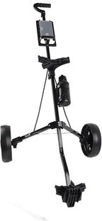 Alomejor Foldable Trolley, Lightweight Sturdy 2 Wheel Push Pull Cart with Detachable Silent Wheels, for Holding Bag Up to 40kg