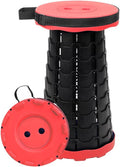 VOLIXOD Foldable Telescoping Stool Portable, Retractable Stool for Adults, Upgraded Collapsible Folding Seats with Load Capacity 550lbs, Camping Stools for Adults