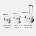 YETI Roadie 24 2.0 Hard Cooler with DoubleDuty Shoulder Strap and Drain Plug