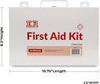 Ever Ready First Aid 107 Piece 25 Person First Aid Kit with Metal Case, OSHA Compliant
