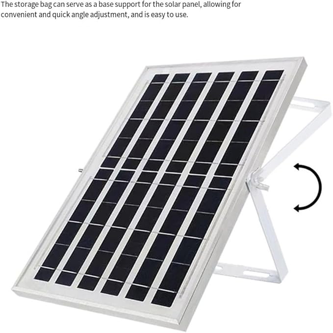 6W 5V Solar Panel USB Charger With 4 USB Ports For Fans And Electronic Devices, Solar Battery Charger Featuring Aluminum Frame For Reliable Charging In Various Conditions