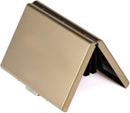 EASTNIGHTS RFID Credit Card Holder for Women and Men, Stainless Steel Credit Card Wallet for Holding Debit Card and ID Card (Gold)