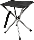 JVZI® Ultra-Light Camping Stool - 1-Second Quick Setup, Adjustable Height & Foldable Design, 275lbs Capacity for Camping, Fishing, Hiking & Outdoor Activities (1)