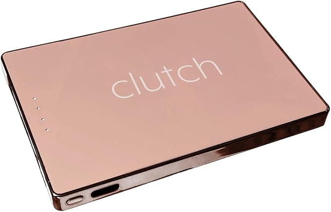 Clutch - Pro USB-C Portable Charger - Compatible with iPhone 15, 16, 17 & Android Devices - Power Bank Magnetic Battery - TSA Travel Approved - USB Rechargeable - Built-in Cable - 5000 mAh - 3.7oz