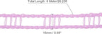 uxcell Portable Clothesline, 26.25ft Nylon Windproof Non-Slip Washing Line Rope for Courtyard Outdoor Travel Camping Laundry Drying, Purple