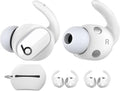 AhaStyle 3 Pairs Beats Studio Buds Ear Hooks Anti-Slip Ear Covers Silicone Accessories【Not Fit in The Charging Case】 Compatiable with New Beats Studio Buds 2021 (White)