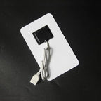 5V High Power USB Solar Panel Outdoor Waterproof Hike Camping Portable Cells Battery Solar Charger for Mobile Phone, White & Black