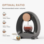 Pod and Grounds Single-Serve Coffee Maker, 2 in 1 One Cup Coffee Machine Compatible with K-Cup Pod & Coffee Grounds/Tea, Compact Design, 4-8oz, Grey