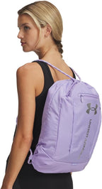Under Armour Unisex Hustle Sackpack, (538) PURPLE/Metallic Silver, One Size Fits Most