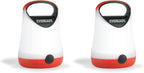 Eveready LED Camping Lantern X-250, Bright Tent Lights, Rugged Water Resistant LED Lanterns, 100 Hour Run-time, Red and Black (Pack of 2)