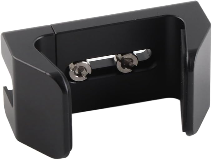 Aluminum Power Bank Holder, Power Bank Mount Clamp for Portable Power Banks with Width Range from 50mm to 75mm, with 1/4 Screw Hole, Cold Shoe Mount