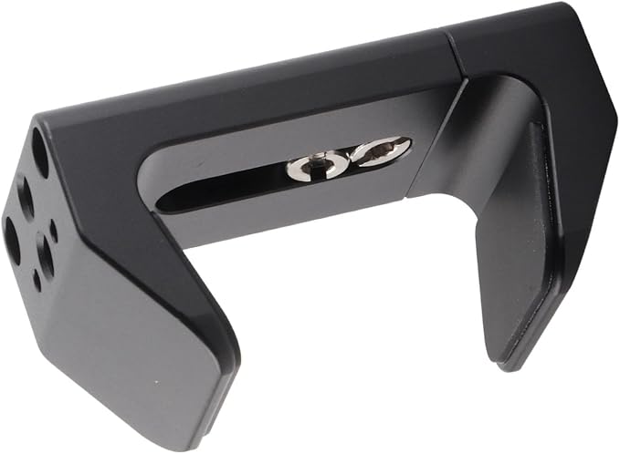 Aluminum Power Bank Holder, Power Bank Mount Clamp for Portable Power Banks with Width Range from 50mm to 75mm, with 1/4 Screw Hole, Cold Shoe Mount