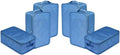 Travel Shoe Bags, Foldable Waterproof Shoe Pouches Organizer-Double Layer (6 Seablue Shoe Bags)