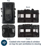 Sherpa Deluxe Airline Approved Soft Sided Dog & Cat Carrier, Black, Large