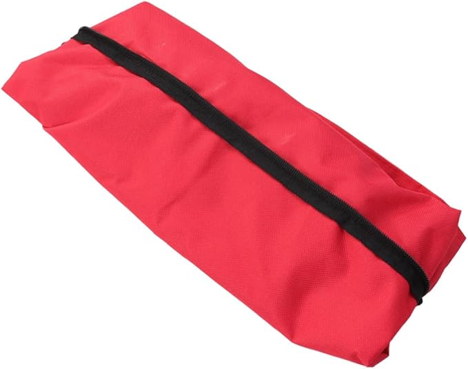 Alipis Portable Folded Trolley Cart for Travel Shopping Lightweight Collapsible Bag with Wheels Compact Organizer for Groceries Gym Beach and Camping Red