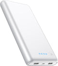 Portable Charger Power Bank 26800mah,Ultra-High Capacity Safer External Cell Phone Battery Pack,2 USB Output High Speed Charging Power bank Compatible with iPhone 17/16/15/14/13 Samsung Android-White